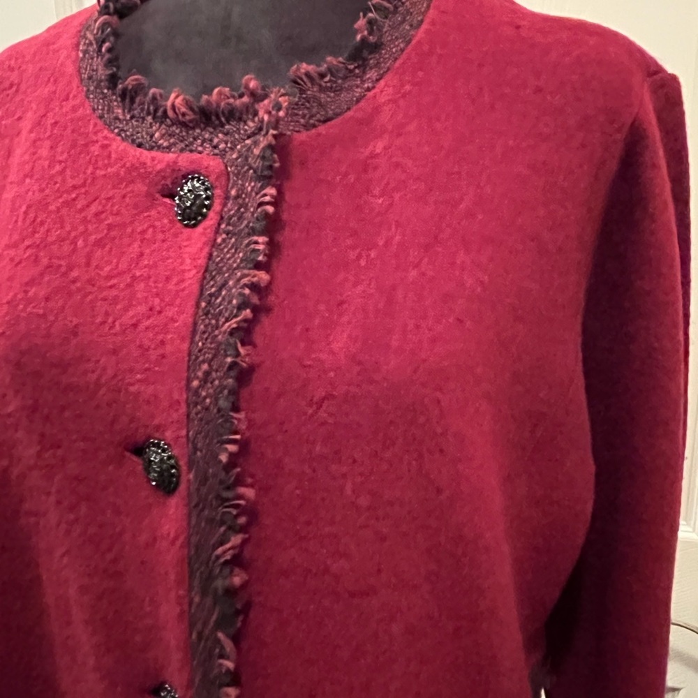Karl Lagerfeld Burgundy Women's Blazer